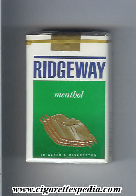 ridgeway menthol ks 20 s usa