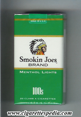 smokin joes brand menthol lights l 20 s usa