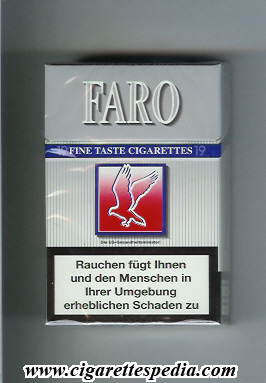 faro fine taste cigarettes ks 19 h germany belgium