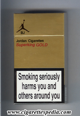 jordan cigarettes superking gold ks 20 h england