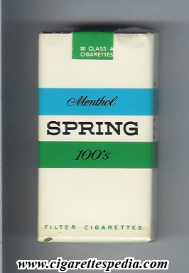 spring american version menthol l 20 s usa
