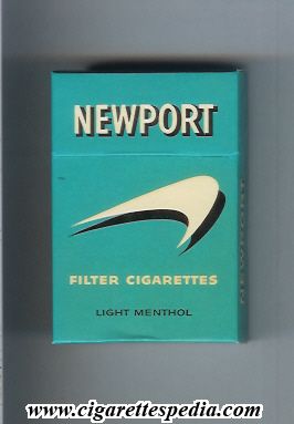 newport filter cigarettes light menthol ks 20 h old design usa