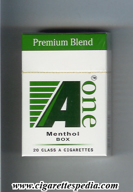 a one vertical one premium blend menthol ks 20 h india usa
