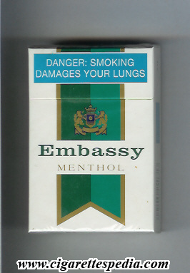 embassy english version with vertical wide flag s stripes menthol ks 20 h south africa
