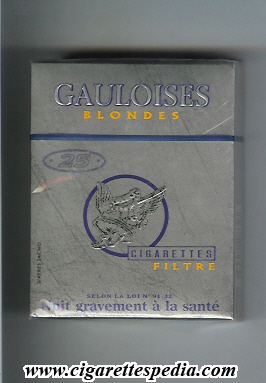 gauloises blondes with ring grey filtre ks 25 h france