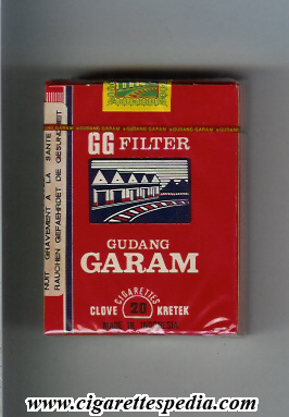 gudang garam gg filter 0 9ks 20 s red indonesia