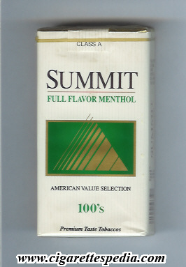 summit with rectangle full flavor menthol l 20 s usa