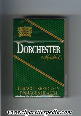 dorchester with diagonal lines menthol ks 20 h green england