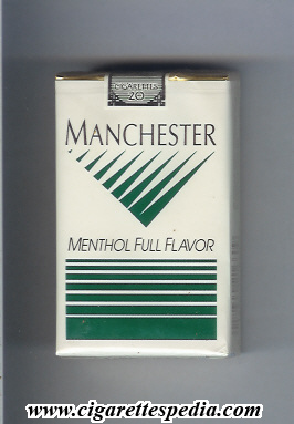 manchester american version menthol full flavor ks 20 s usa