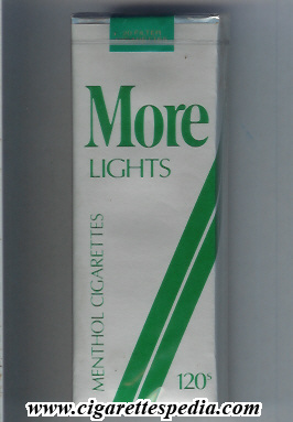 more lights menthol sl 20 s grey green usa