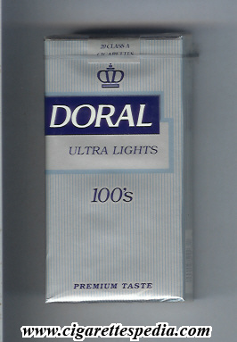 doral premium taste ultra lights l 20 s usa
