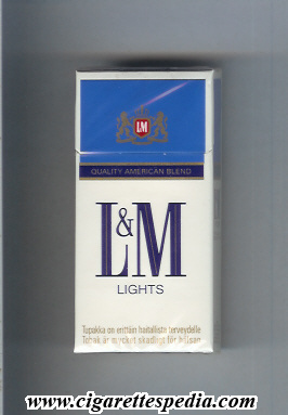 l m quality american blend lights blue lights ks 10 h finland usa