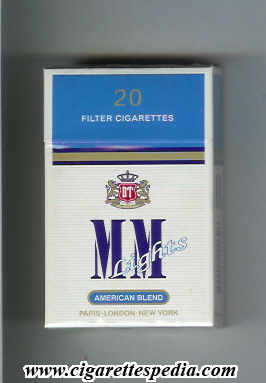 mm american blend lights ks 20 h white blue bulgaria