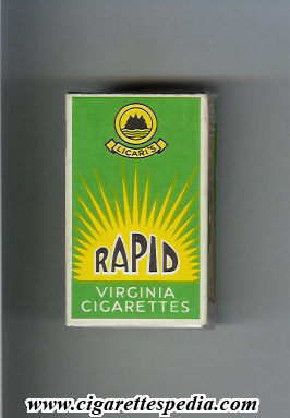 rapid virginia cigarettes licari s s 10 h green yellow malta