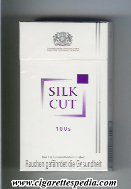 silk cut white cigarettes Silk Cut L-20-H (white and white) - Germany and England
