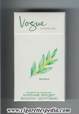 vogue dutch version name from above superslims menthol l 20 h holland
