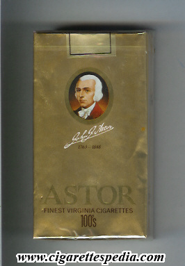 astor german version 1763 1848 finest virginia cigarettes l 20 s germany