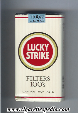 lucky strike filters l 20 s white lucky strike usa
