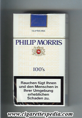 philip morris design 6 supreme l 20 h switzerland