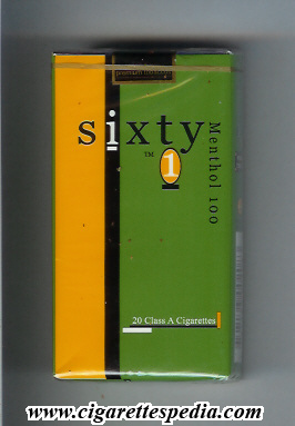 sixty 1 menthol l 20 s usa philippines