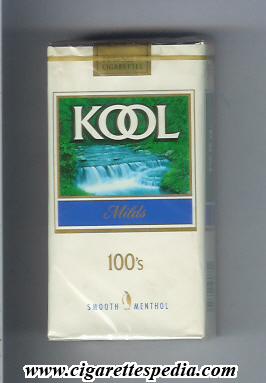 kool design 3 with waterfall milds menthol l 20 s usa