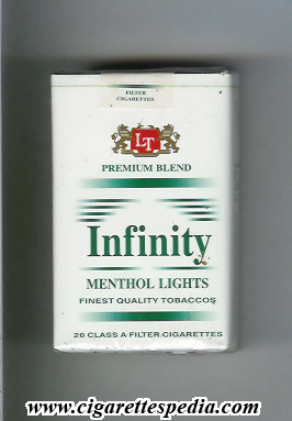 infinity premium blend menthol lights ks 20 s macedonia usa