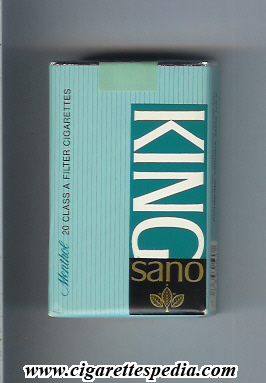 king sano vertical name menthol ks 20 s usa