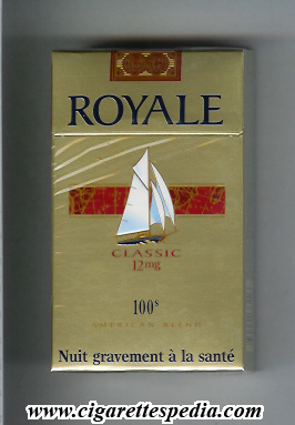 royale french version royale in the top with map american blend classic 12 mg l 20 h gold red france