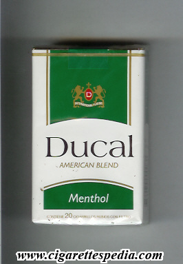 ducal peruvian version american blend menthol ks 20 s peru