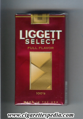 liggett select colour design full flavor l 20 s usa
