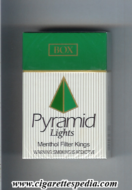 pyramid american version colour design lights menthol ks 20 h usa
