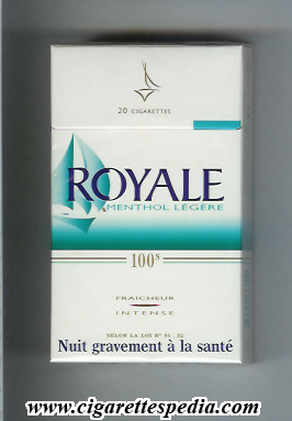 royale french version royale in the middle menthol legere l 20 h france