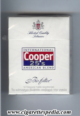 cooper design 2 with rectangle select quality tobaccos international american blend bio filter ks 25 h greece