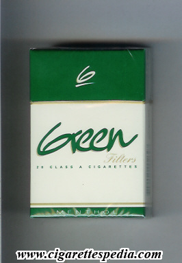 green filters menthol ks 20 h colombia