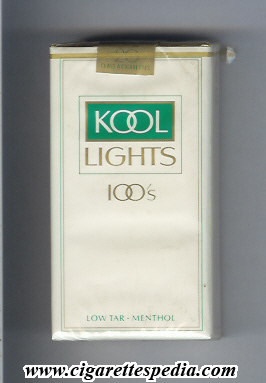 kool design 1 lights menthol l 20 s usa