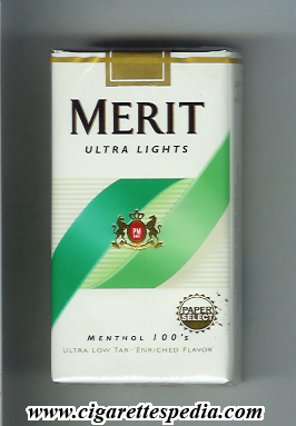 merit design 4 ultra lights menthol l 20 s usa