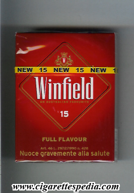 winfield australian version an australian favourite full flavour ks 15 h red holland