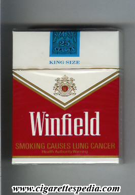 winfield australian version king size ks 25 h red white australia