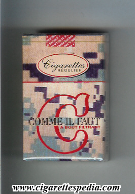 comme il faut cigarettes haiti Comme Il Faut C (collection version) (Regulier) KS-20-S - Haiti