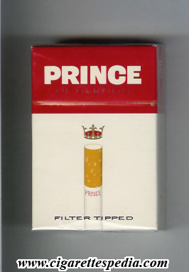 prince with cigarette of blends filter tipped ks 20 h denmark