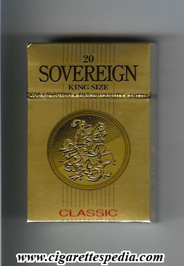 sovereign emblem ks russia england version english classic gold big cigarettes