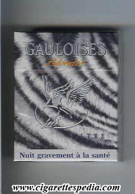 gauloises blondes collection design liberte toujours tigre filtre ks 25 h grey france