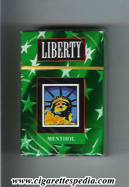 liberty american version menthol ks 20 h usa