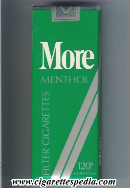 Buy Cigarettes More Menthol 120'S
