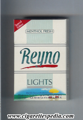 reyno menthol fresh with red line lights special edition ks 20 h with vertical lines germany usa