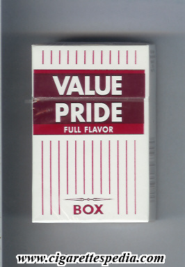 value pride full flavor ks 20 h usa