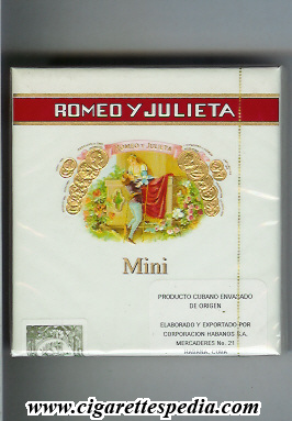 romeo y julieta mini ks 20 b cuba