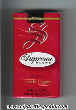 supreme american version design 2 blend little cigars cherry l 20 s usa