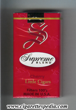 supreme american version design 2 blend little cigars cherry l 20 s usa