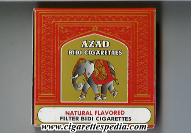 azad bidi cigarettes natural flavored s 20 b india